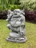  Product image 2 of the product “Sammo - Standing Chinese Buddha with small Buddha on shoulder, 55cm H | cast stone ”